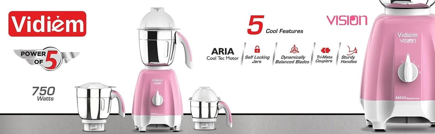 Vision Mixer Grinder - 750 Watts