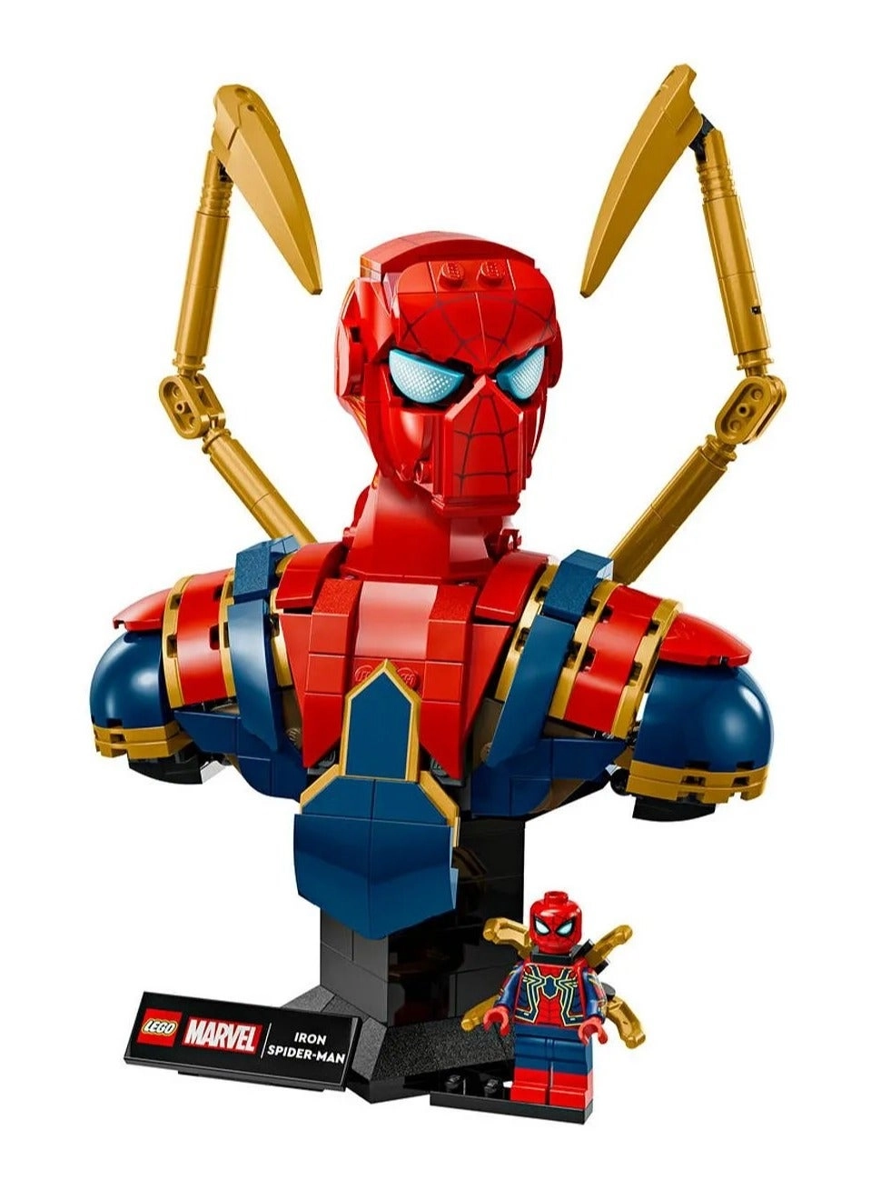 Marvel Iron Spider-Man Bust (76326) - Display Model includes Minifigure