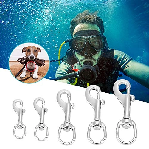 Wear-Resistant 316 Stainless Steel Diving Hook - 92mm Silver