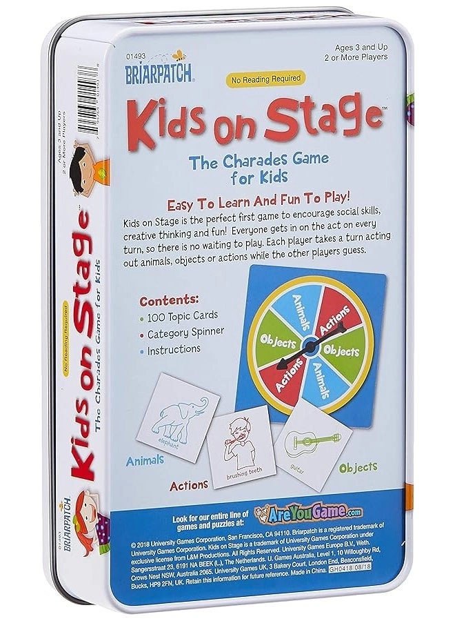 Kids on Stage: The Charades Game For Kids Travel Tin