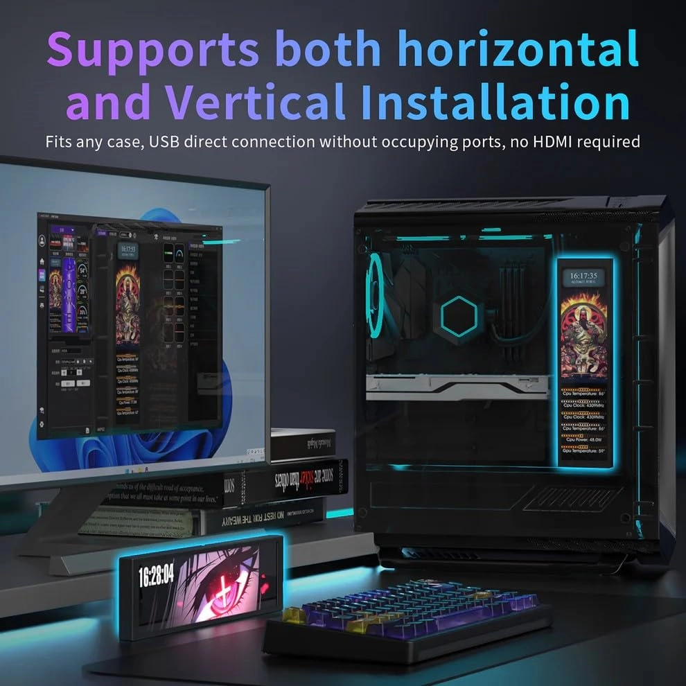 IPS LCD Monitor - AKP02 9.2 Inches 1920x464