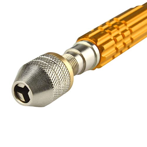 Precision Pin Vise Hand Drill - Manual 3-Jaw Chuck 0.5mm-3mm