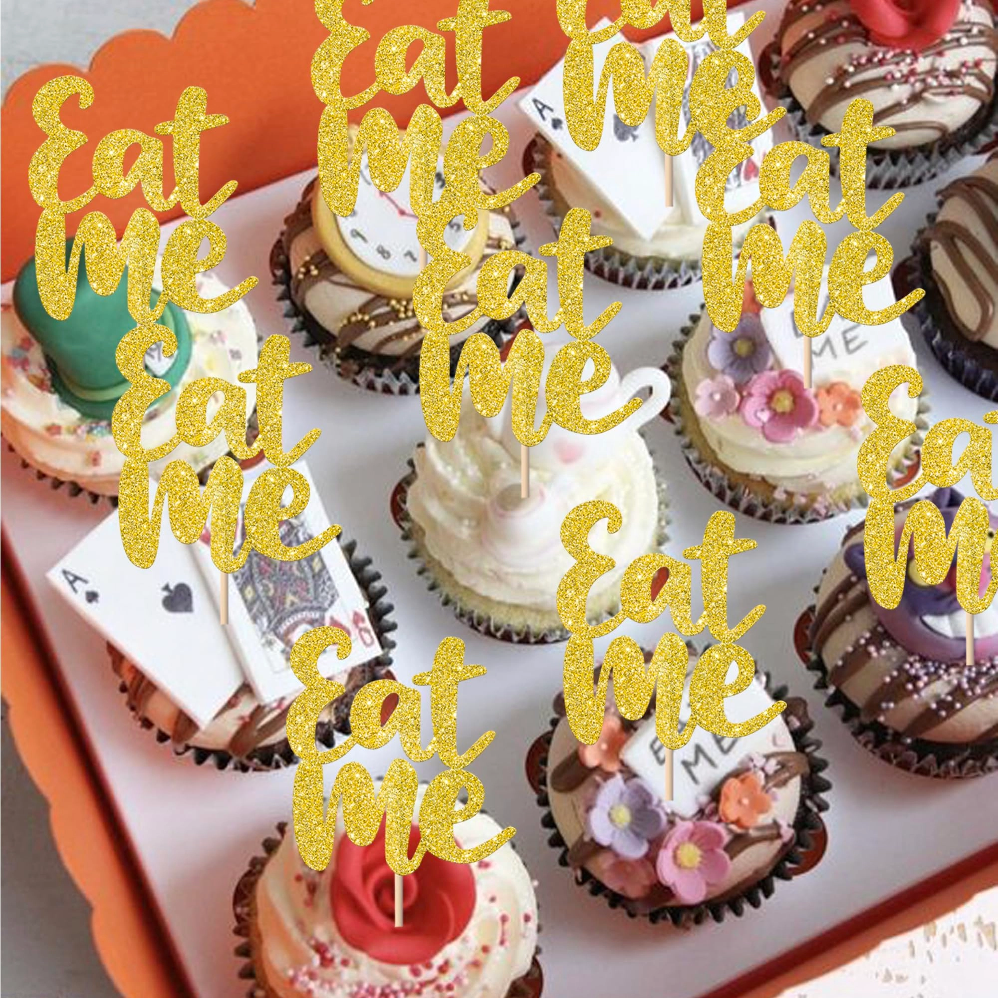Eat Me Cupcake Toppers - 24 Pack Birthday