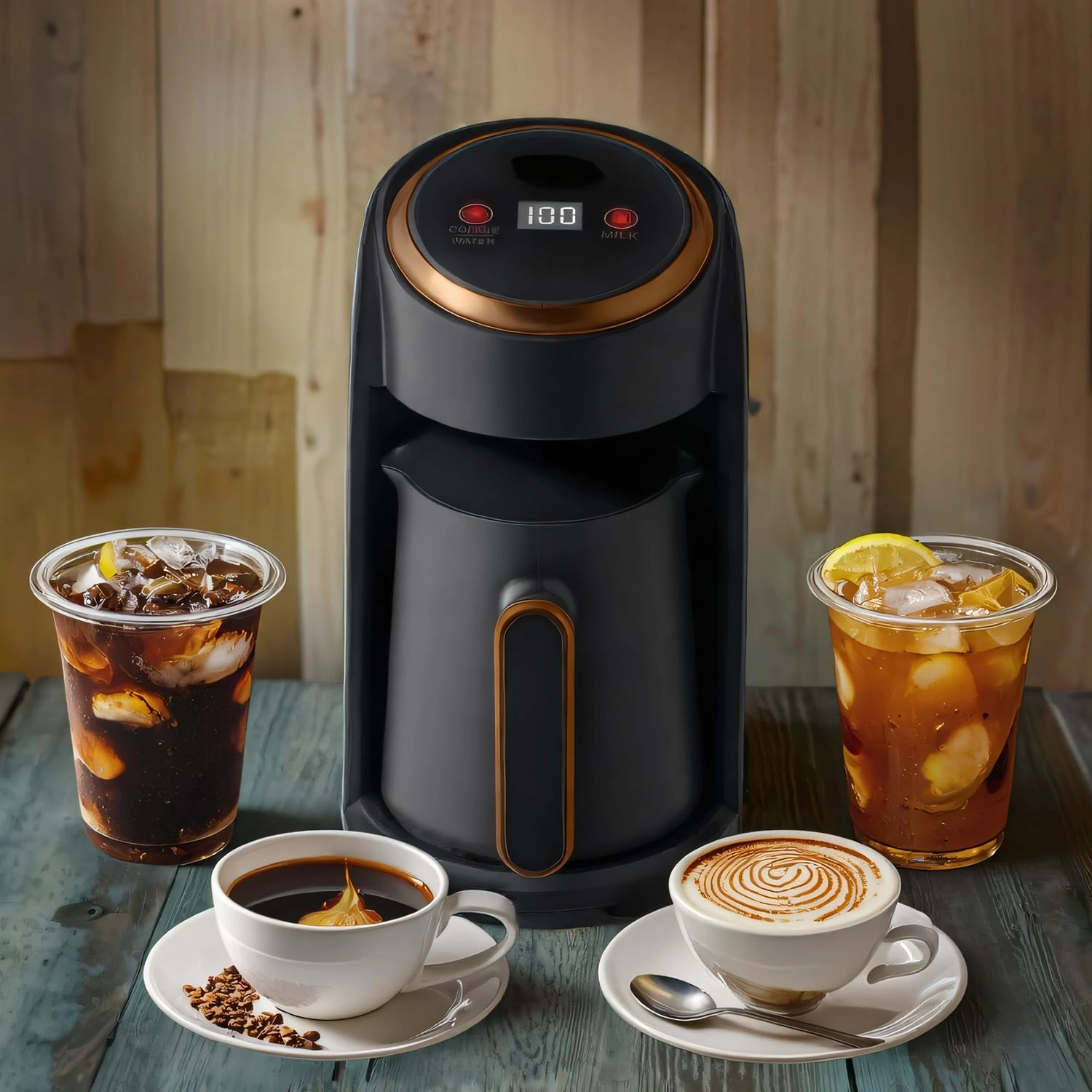 U-HOOME Turkish Coffee Maker - 1-4 Cups Portable