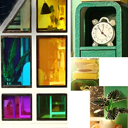 Miniature Dollhouse Kit - Mechanical Aesthetic Design 27.48 x 22.48 x 29.18 cm
