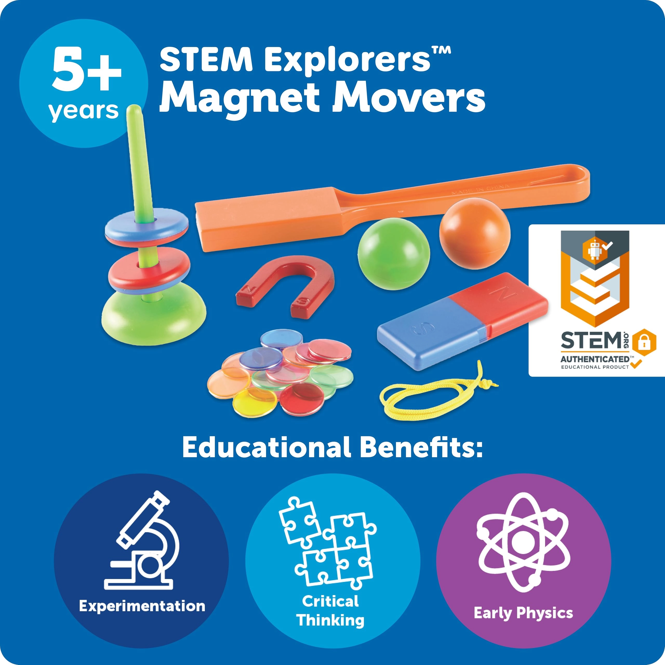 Magnet Movers Physics, Ages 5-9 - 39 pieces