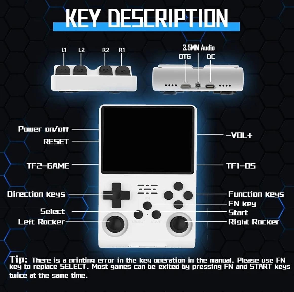 Retro Handheld Game Console - 0GB