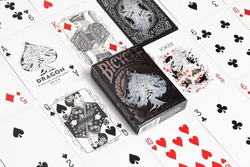 Playing Cards - Dragon - Silver Foil Air Cushion Finish