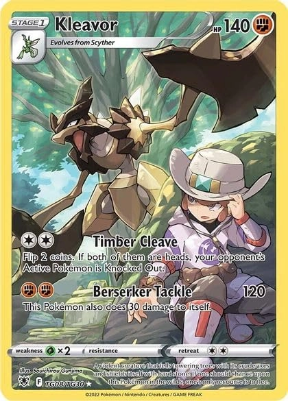 Pokémon Kleavor TG08/TG30 - Astral Radiance Trainer Gallery Full Art Foil Card