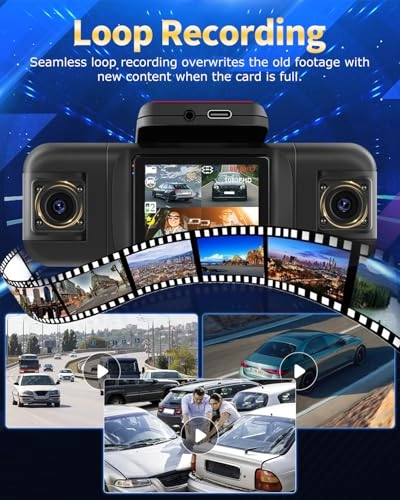 4 Channel Front and Rear Dash Cam - 1080P