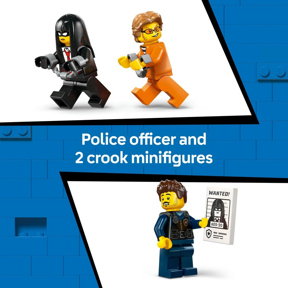 City Police Prisoner Transport Van (60479) - 3 Minifigures Motorbike