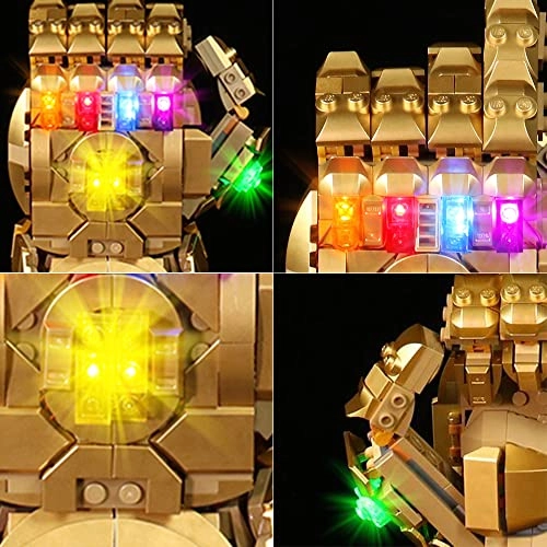 LED Light Set for LEGO Marvel The Infinity Glove 76191 - copper line 1 5 Volts (DC)