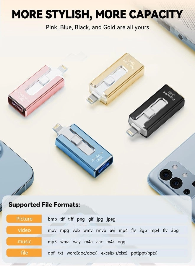 USB Stick - USB 3.0 Lightning Micro-USB USB-C 256GB