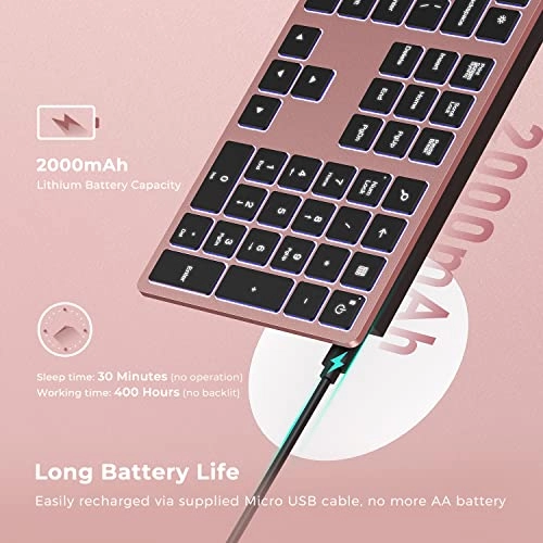 Bluetooth Backlit Keyboard - US Wireless