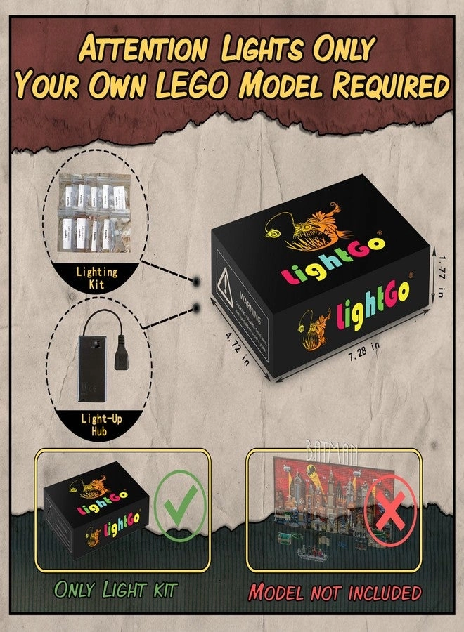 LED Lighting Kit - Designed for Batman Compatible with Lego 76271 Remote Version