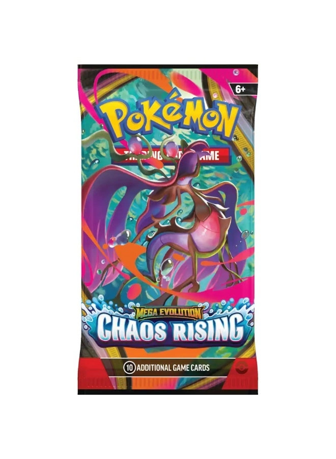 Pokémon Mega Evolution Chaos Rising Booster Single Pack - 10pcs