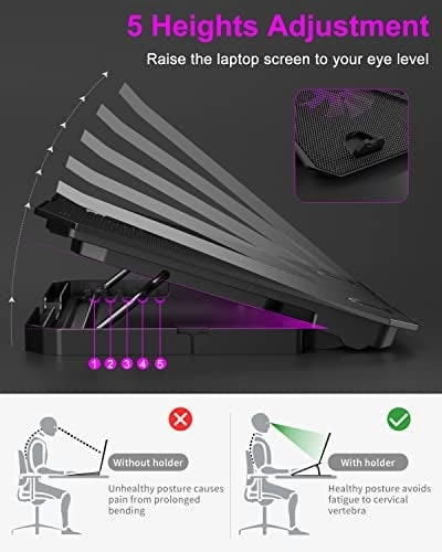 Upgrade Laptop Cooling Pad - 2 Fans 10-15.6 Inch