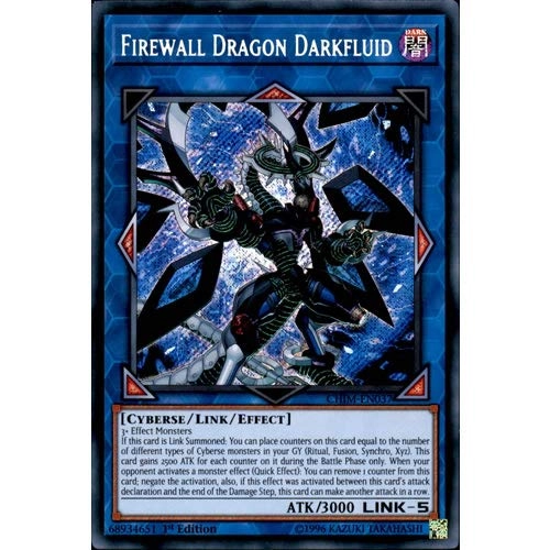 Yu-Gi-Oh! Firewall Dragon Darkfluid CHIM-EN037 - 1st Ed