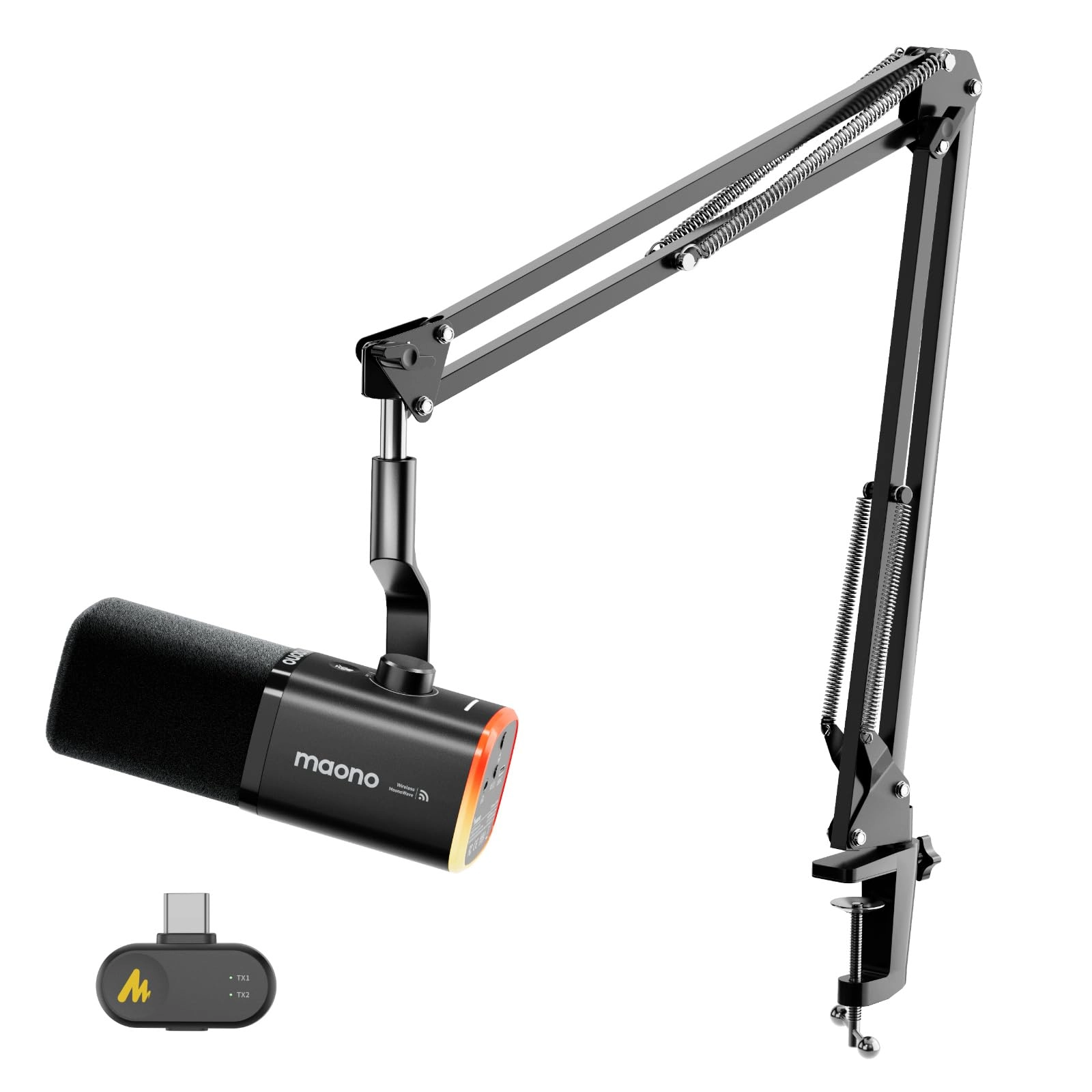 Maono PD100W USB+Wireless Microphone