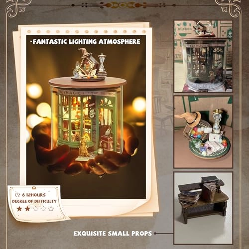 Romantic and Cute Dollhouse Miniature DIY House Kit - Paris Gift Store