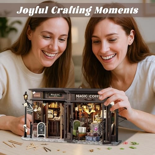 DIY Miniature House Kit - Vintage Coffee Shop