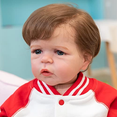 Sandie Reborn Baby Doll - 26 Inch 6 Month Silicone Vinyl Toddler Girl Brown Eyes