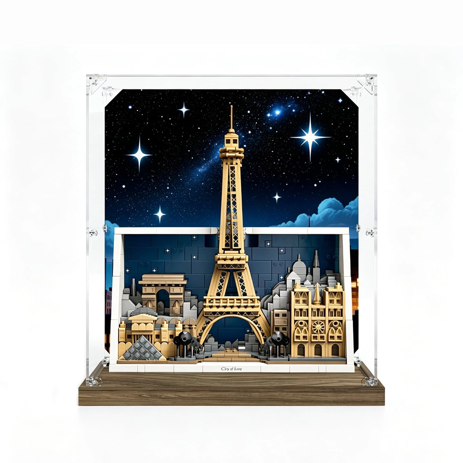 Generic Display Case Compatible with 21064 - Paris: City of Love LE*GO