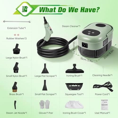 Handheld Steam Cleaner - 3 Bar 1100ml