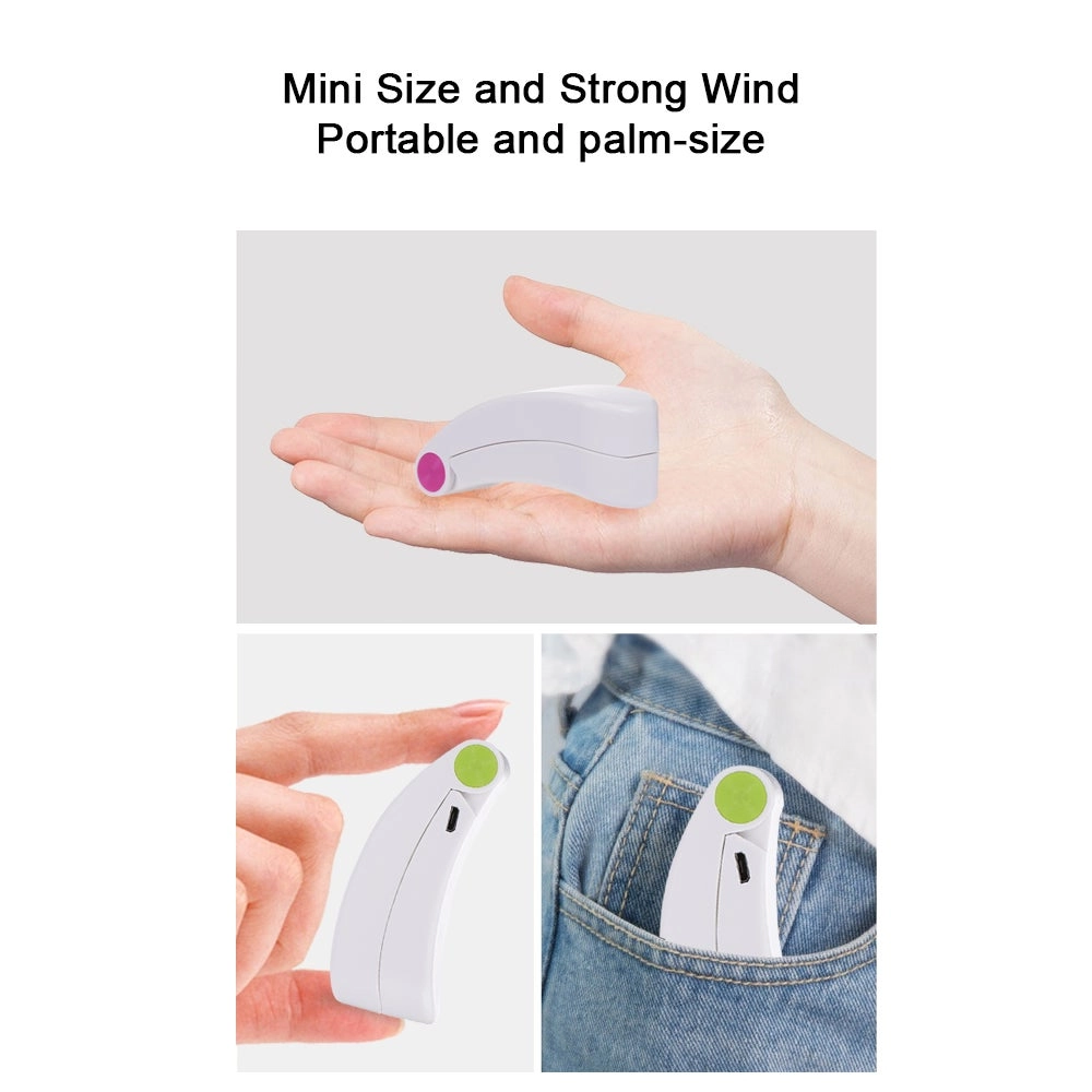 Personal Handheld Fan - Instant Cooling Rechargeable 3 Speed