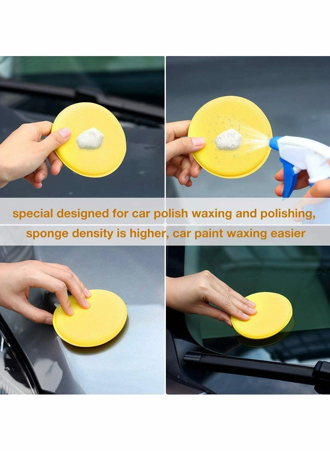 microfibre hand polishing sponge - 130x25 mm