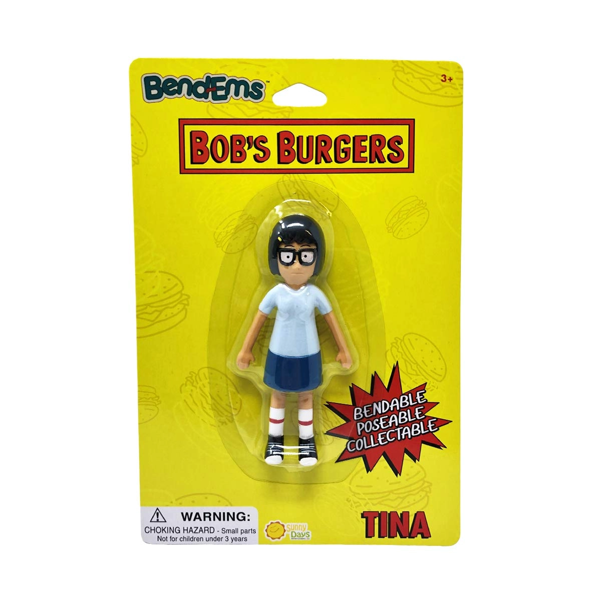 Sunny Days Entertainment Tina - Bob's Burgers - BendEms Collectible Posable Action Figure