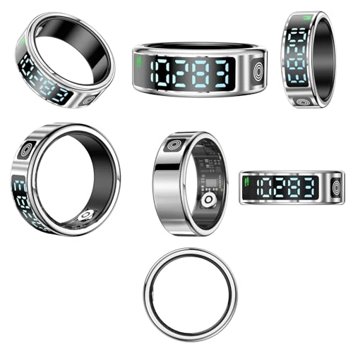 Smart Ring Health Tracker - LED Display IP68 Waterproof