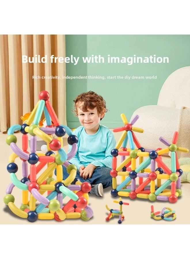Magnetic Building Blocks - 46 pcs + Wheel