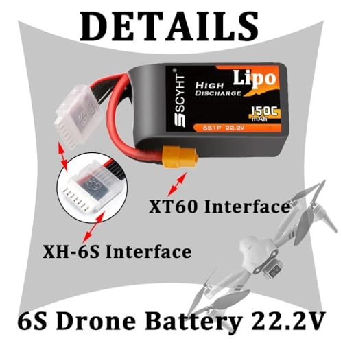 Lipo Battery 6S - 22.2V 1400mAh 150C XT60