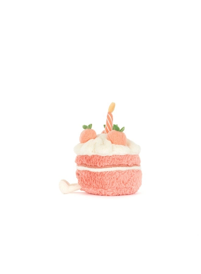 Gentle Peach Cake Plush Doll 22 cm