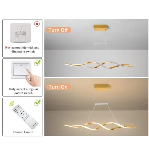 Modern Chandelier - 3000K-6000K Dimmable