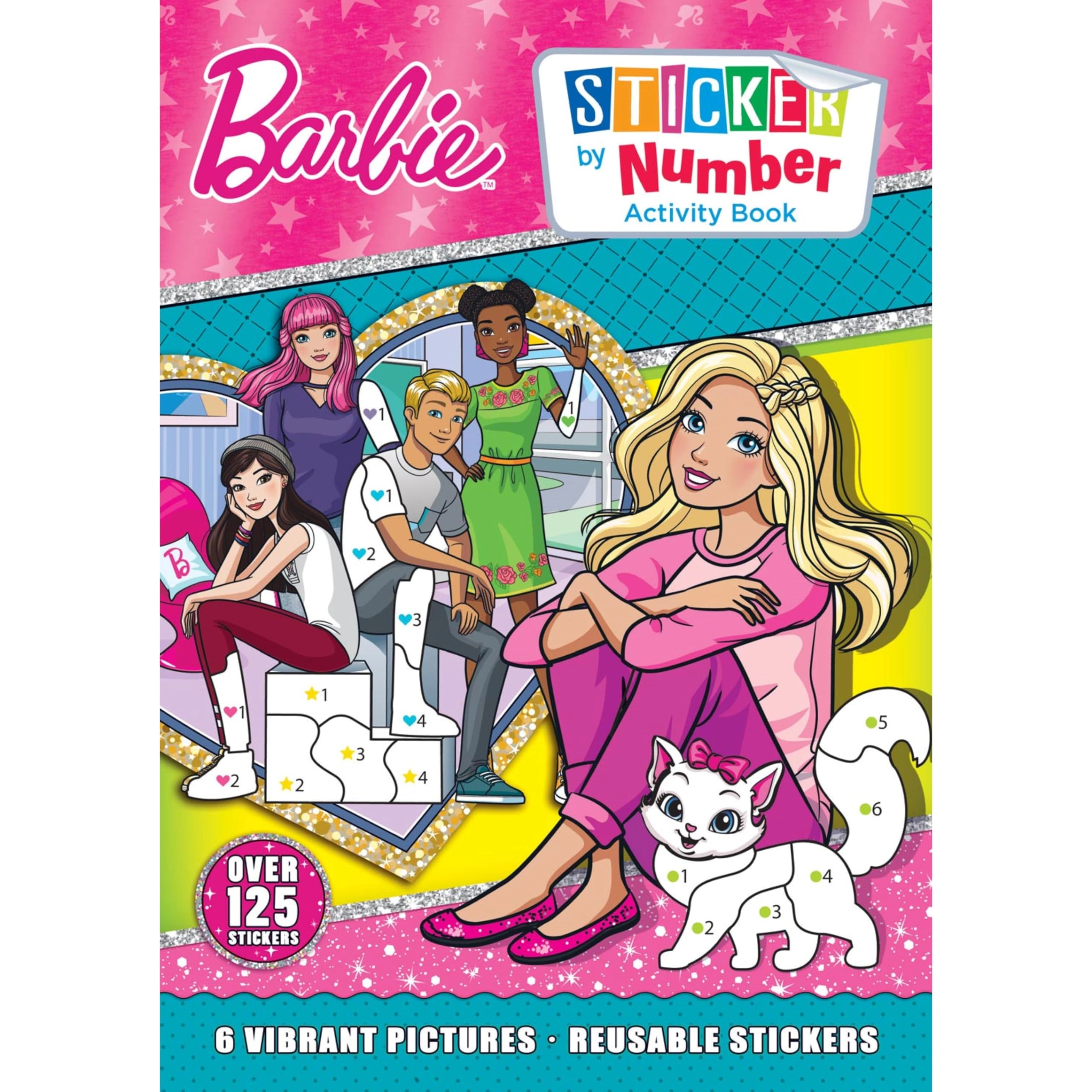 Barbie - Sticker by Number Activity Book