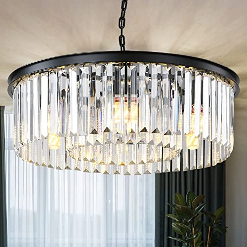 Modern Crystal Chandelier - Dimmable