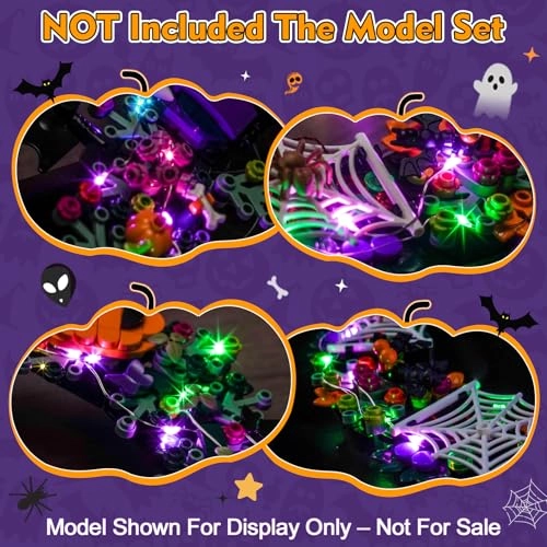 Light kit Compatible with Lego 40825 Halloween Wreath - LED Flash Lights