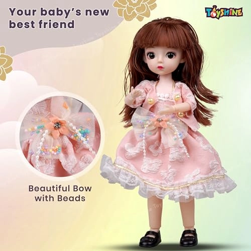 Beautiful Doll - 9 Inch Plastic Wedding Dress Ages 3+