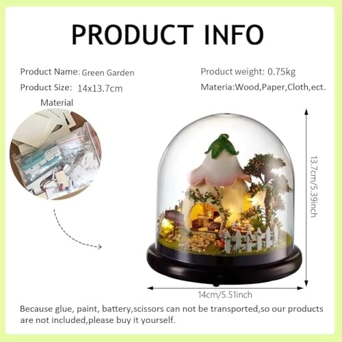 Miniature Wooden Dollhouse Furniture Kit - Creative Room 1:24