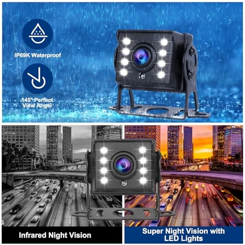 Backup Camera - 8 LED Wired 1080P
