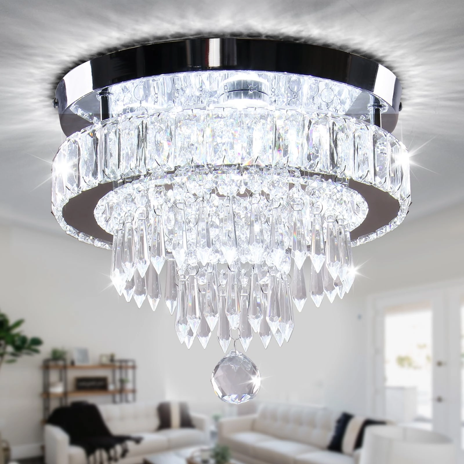 Crystal Chandelier - 6500K