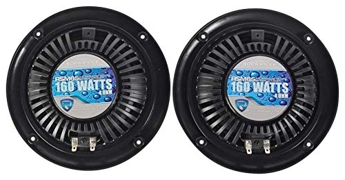 RockZR v2 - 2014-2023 6.5" Speaker Pods + RSM65B - 6.5" 320-Watt + UT65B - 6.5" 400-Watt + PS40 - 4 Channel Bluetooth IP65 340-Watts RMS