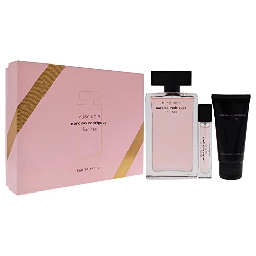 Musc Noir - 3.3 Ounce Eau De Parfum 1.6 Ounce Body Lotion 0.33 Ounce Eau De Parfum Gift Set