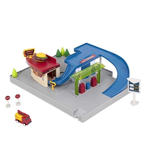 Driven by Battat Gas Station & Drive-Thru Restaurant Playset - 5-piece