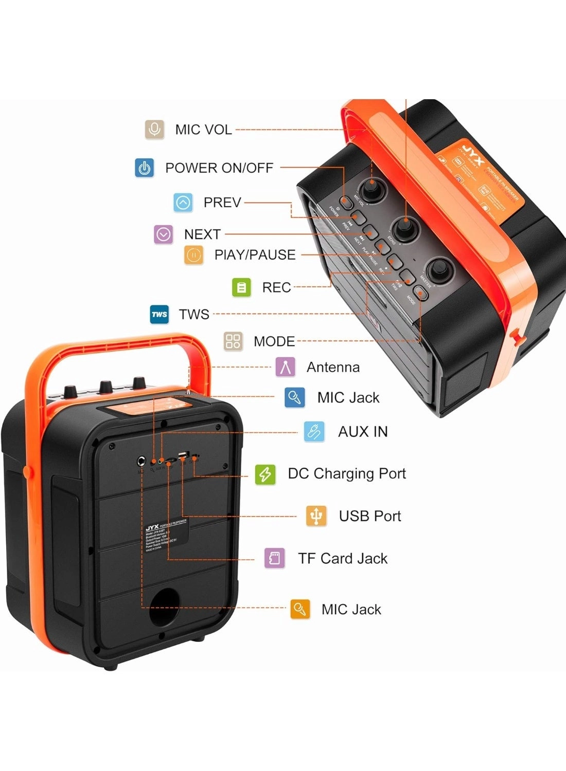 Karaoke machine - 2 wireless microphone