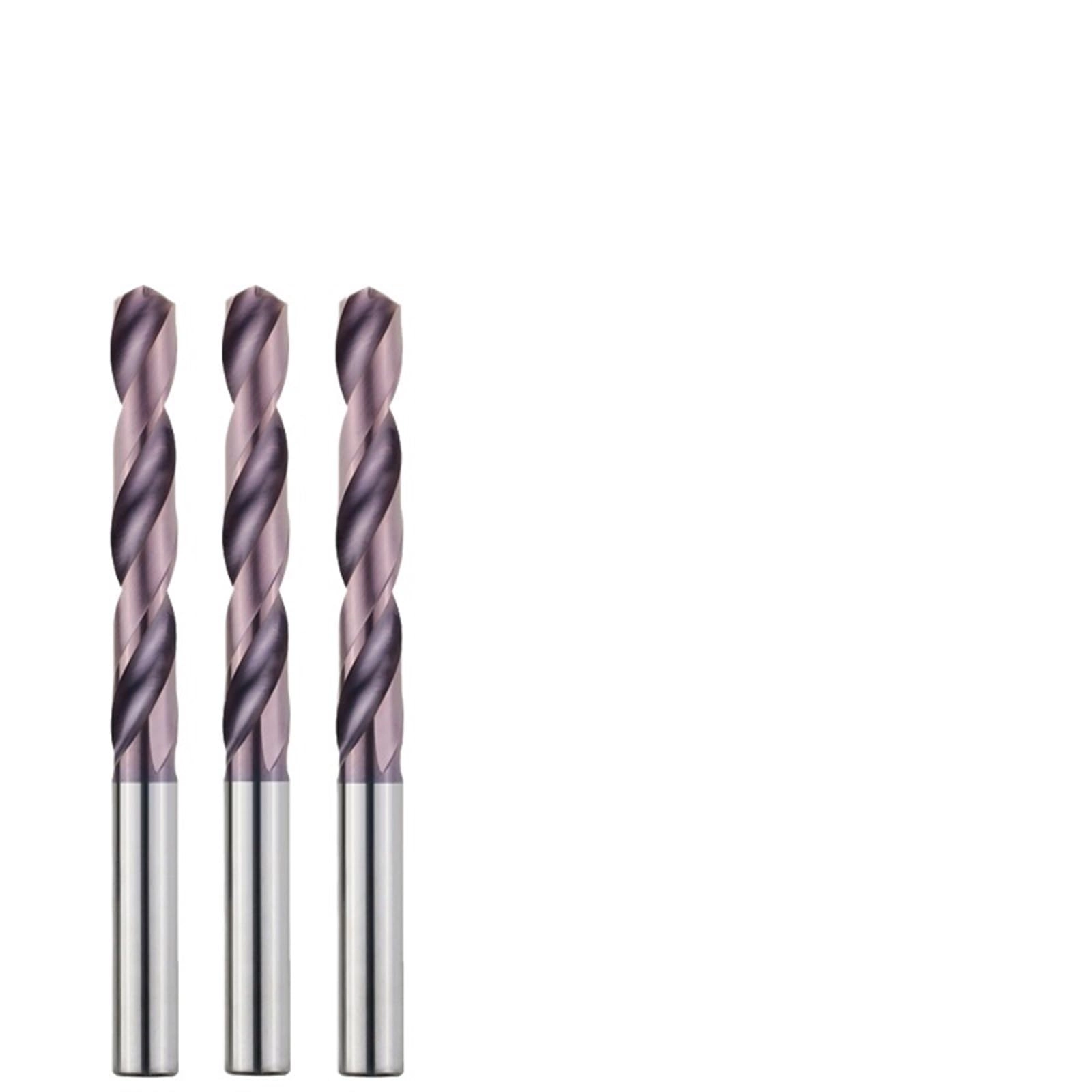 DOUKNAIL Spiral Flute Twist Drill Bit - 3 Pieces 4 mm-5.9 mm x 80 mm