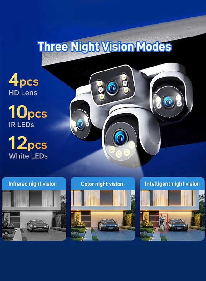 20MP CCTV - 4 Lens 4 Screen