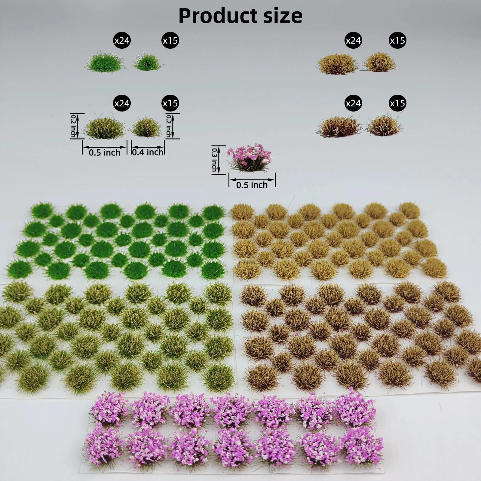 Static Grass Tufts - 170 Pcs